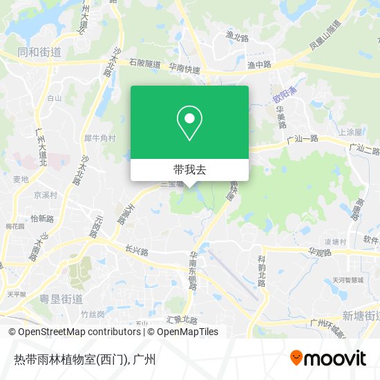 热带雨林植物室(西门)地图