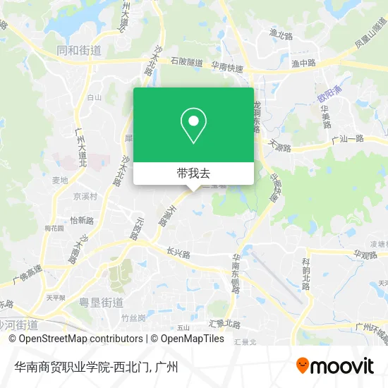 华南商贸职业学院-西北门地图