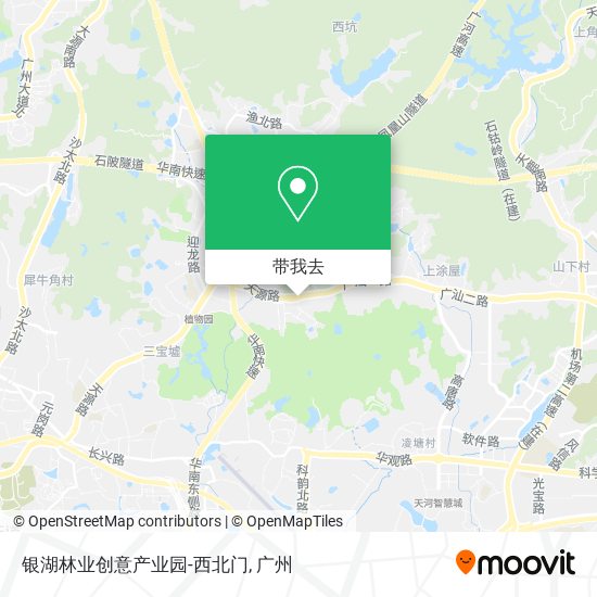 银湖林业创意产业园-西北门地图