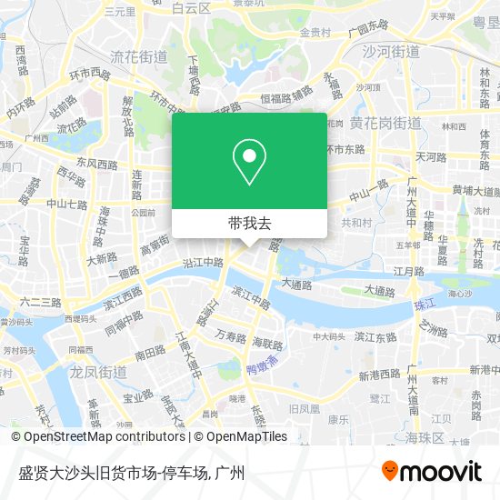盛贤大沙头旧货市场-停车场地图