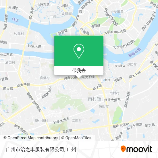 广州市治之丰服装有限公司地图
