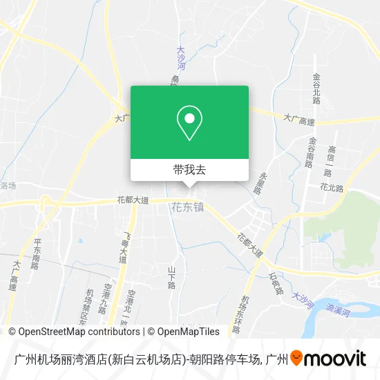 广州机场丽湾酒店(新白云机场店)-朝阳路停车场地图