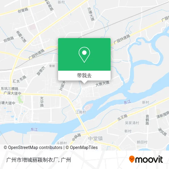 广州市增城丽颖制衣厂地图