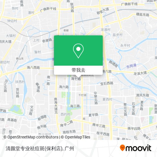 清颜堂专业祛痘斑(保利店)地图