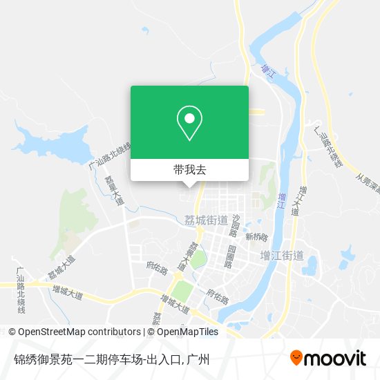 锦绣御景苑一二期停车场-出入口地图