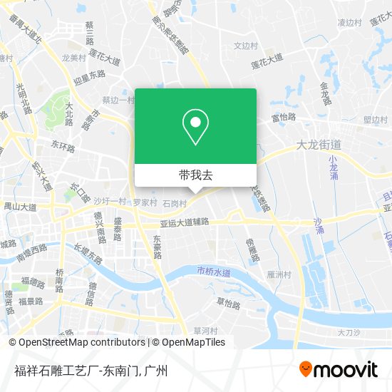 福祥石雕工艺厂-东南门地图