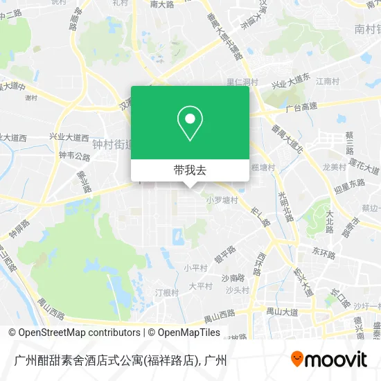 广州酣甜素舍酒店式公寓(福祥路店)地图