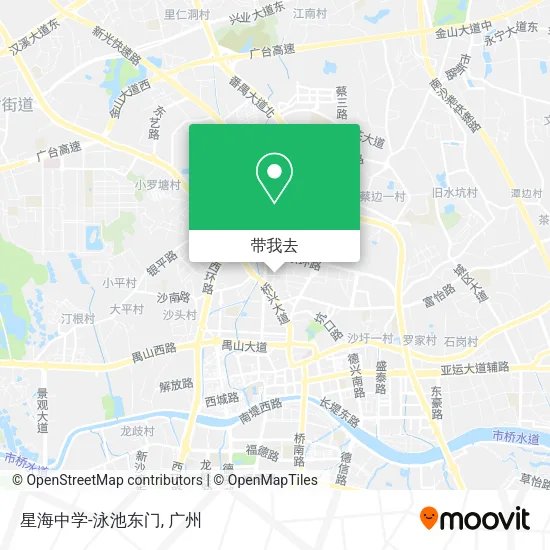 星海中学-泳池东门地图