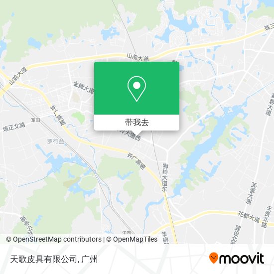 天歌皮具有限公司地图
