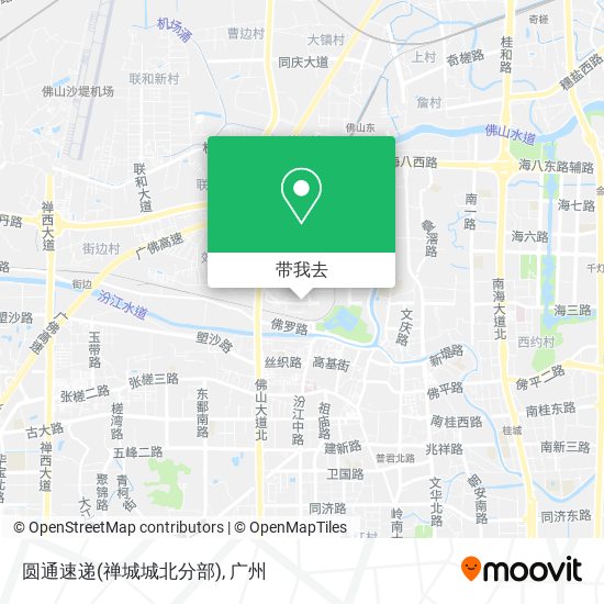 圆通速递(禅城城北分部)地图