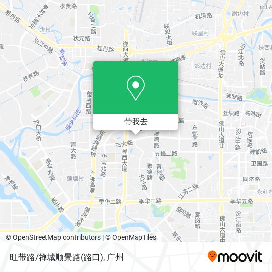 旺带路/禅城顺景路(路口)地图