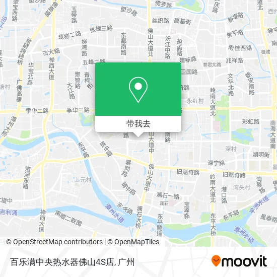 百乐满中央热水器佛山4S店地图