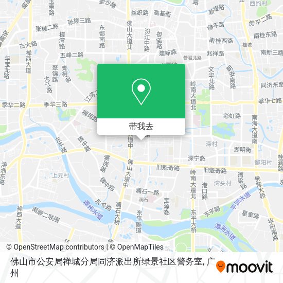 佛山市公安局禅城分局同济派出所绿景社区警务室地图