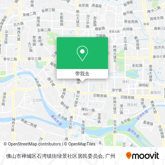 佛山市禅城区石湾镇街绿景社区居民委员会地图