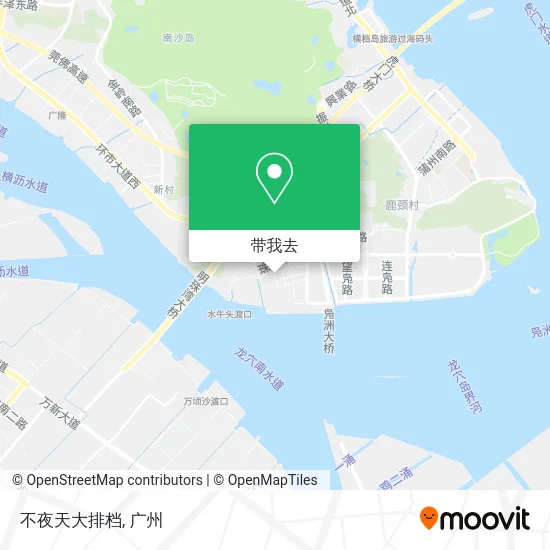 不夜天大排档地图