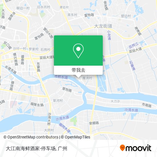 大江南海鲜酒家-停车场地图