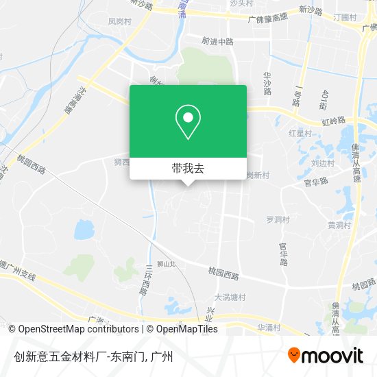 创新意五金材料厂-东南门地图