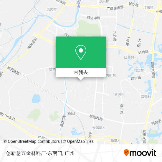创新意五金材料厂-东南门地图