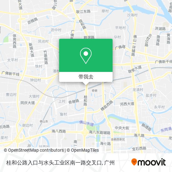 桂和公路入口与水头工业区南一路交叉口地图