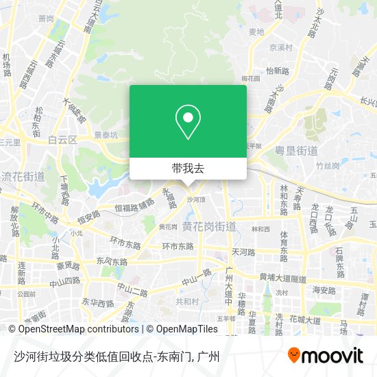 沙河街垃圾分类低值回收点-东南门地图