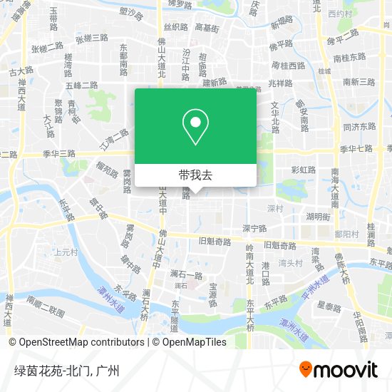 绿茵花苑-北门地图