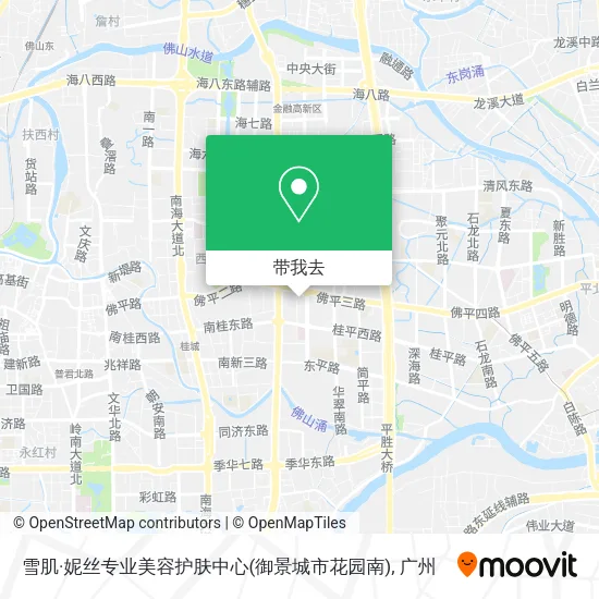 雪肌·妮丝专业美容护肤中心(御景城市花园南)地图