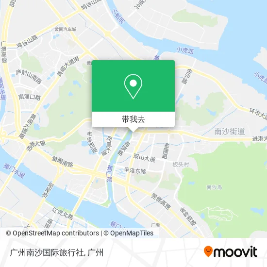 广州南沙国际旅行社地图