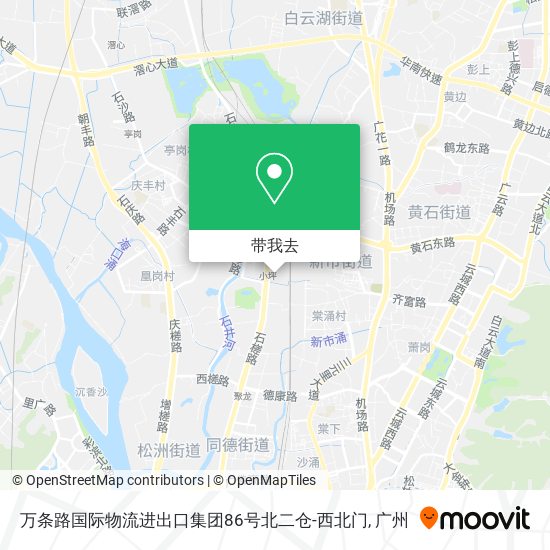 万条路国际物流进出口集团86号北二仓-西北门地图