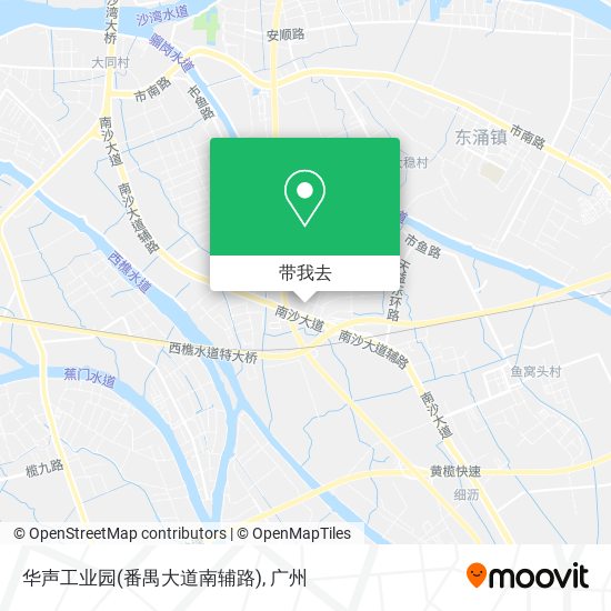 华声工业园(番禺大道南辅路)地图