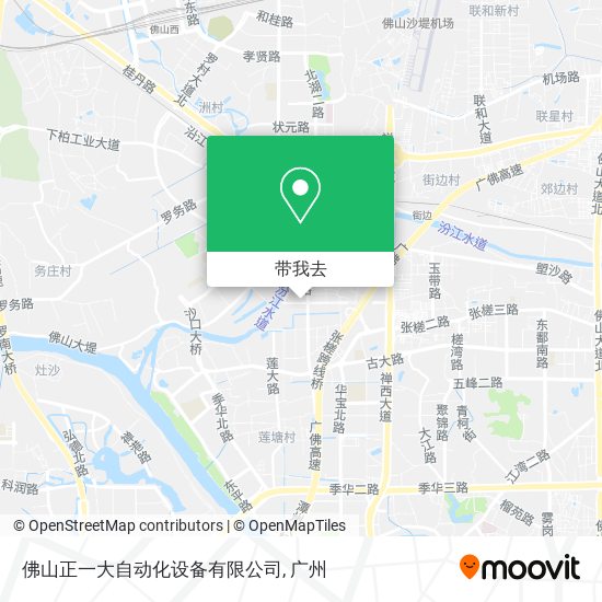 佛山正一大自动化设备有限公司地图