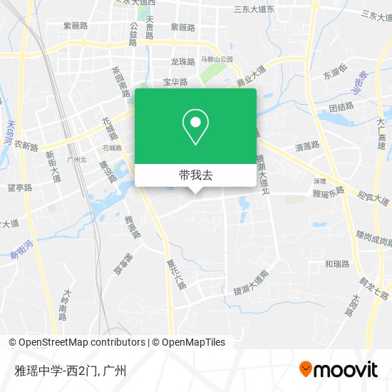 雅瑶中学-西2门地图