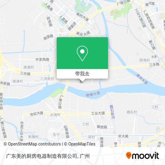 广东美的厨房电器制造有限公司地图