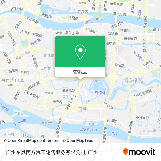 广州东风南方汽车销售服务有限公司地图