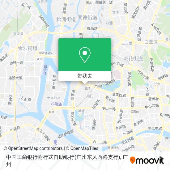 中国工商银行附行式自助银行(广州东风西路支行)地图