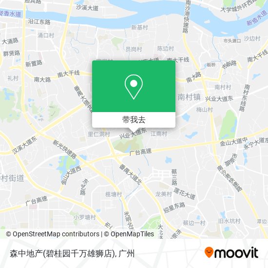 森中地产(碧桂园千万雄狮店)地图
