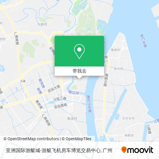 亚洲国际游艇城-游艇飞机房车博览交易中心地图