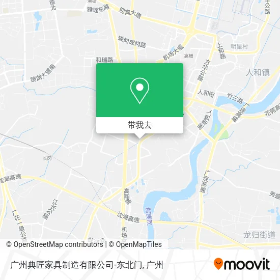 广州典匠家具制造有限公司-东北门地图