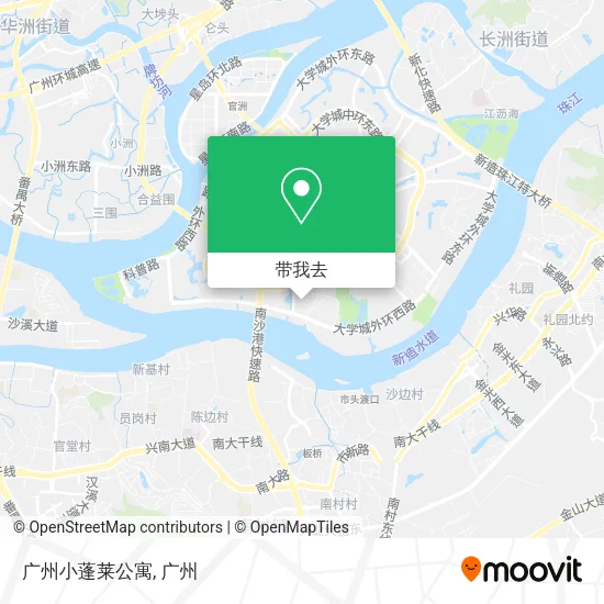 广州小蓬莱公寓地图