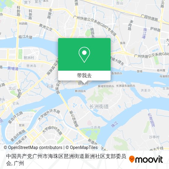中国共产党广州市海珠区琶洲街道新洲社区支部委员会地图