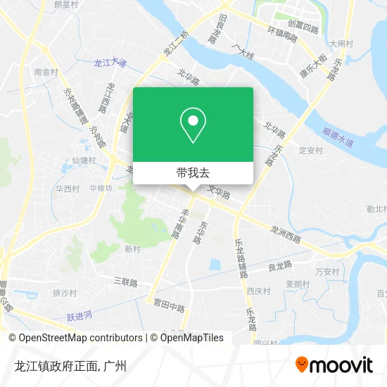 龙江镇政府正面地图