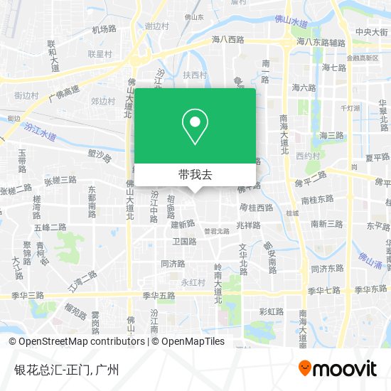 银花总汇-正门地图