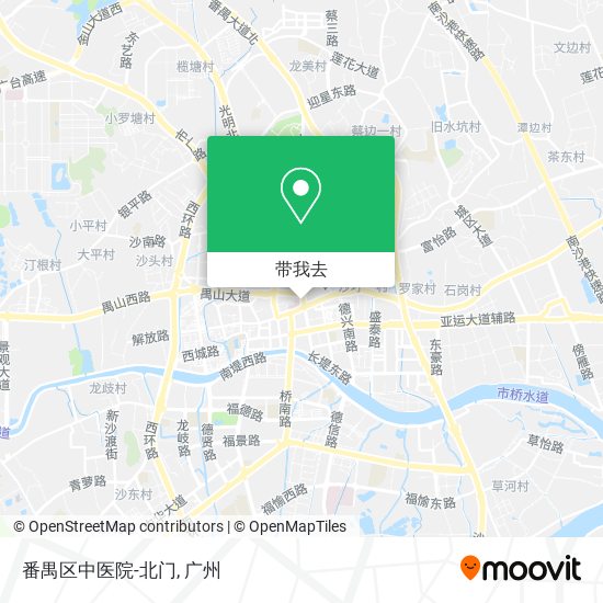 番禺区中医院-北门地图