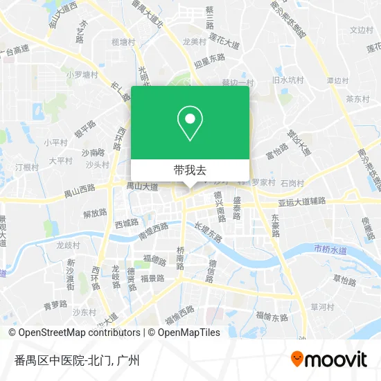 番禺区中医院-北门地图