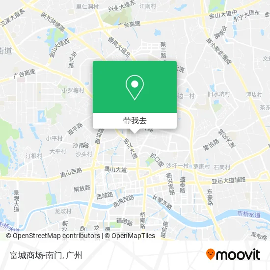 富城商场-南门地图