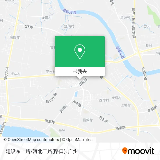 建设东一路/河北二路(路口)地图