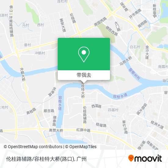 伦桂路辅路/容桂特大桥(路口)地图