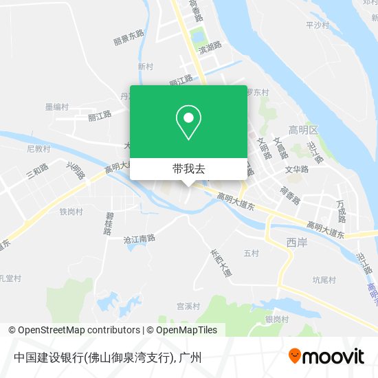 中国建设银行(佛山御泉湾支行)地图