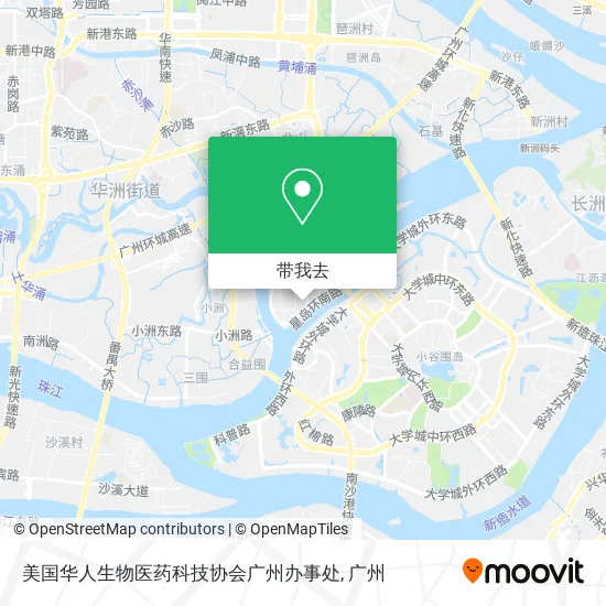 美国华人生物医药科技协会广州办事处地图