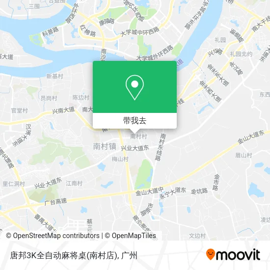唐邦3K全自动麻将桌(南村店)地图