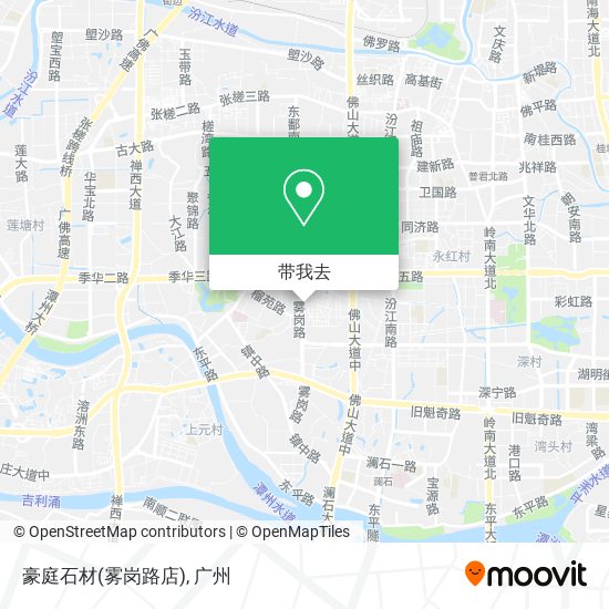 豪庭石材(雾岗路店)地图